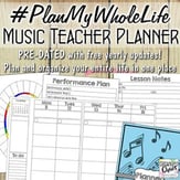 #PlanMyWholeLife Music Teacher Planner Digital Resources